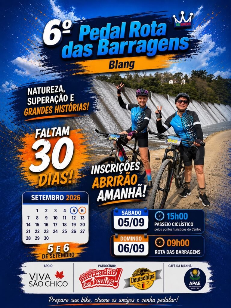 6º Pedal Rota das Barragens